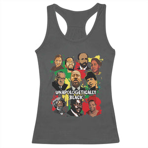 Civil Rights Leaders Racerback Tank Top Unapologetically Dope Black Inspiration TS02 Dark Heather Print Your Wear