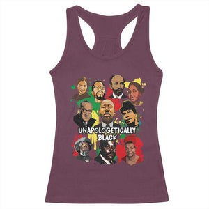 Civil Rights Leaders Racerback Tank Top Unapologetically Dope Black Inspiration TS02 Maroon Print Your Wear