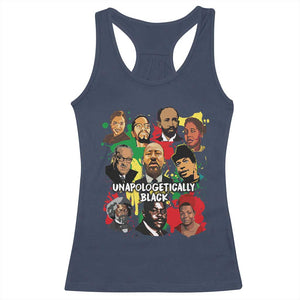 Civil Rights Leaders Racerback Tank Top Unapologetically Dope Black Inspiration TS02 Navy Print Your Wear