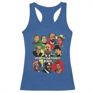 Civil Rights Leaders Racerback Tank Top Unapologetically Dope Black Inspiration TS02 Royal Blue Print Your Wear