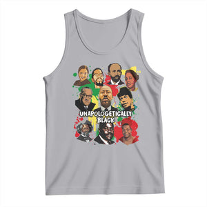 Civil Rights Leaders Tank Top Unapologetically Dope Black Inspiration TS02 Athletic Heather Print Your Wear
