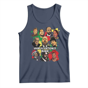 Civil Rights Leaders Tank Top Unapologetically Dope Black Inspiration TS02 Navy Print Your Wear