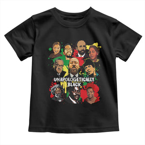 Civil Rights Leaders Toddler T Shirt Unapologetically Dope Black Inspiration TS02 Black Print Your Wear