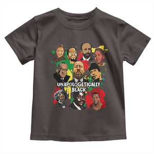 Civil Rights Leaders Toddler T Shirt Unapologetically Dope Black Inspiration TS02 Dark Chocolate Print Your Wear