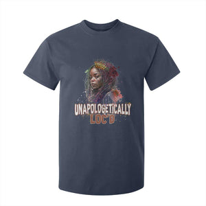 Black Locs Girl T Shirt For Kid Unapologetically Locd Hair Melanin Queen TS02 Navy Print Your Wear