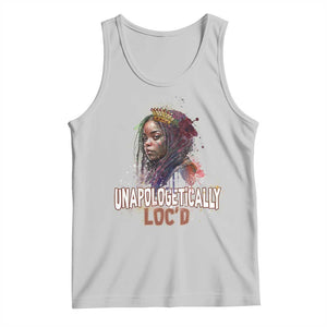 Black Locs Girl Tank Top Unapologetically Locd Hair Melanin Queen TS02 Ash Print Your Wear