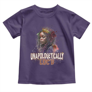 Black Locs Girl Toddler T Shirt Unapologetically Locd Hair Melanin Queen TS02 Purple Print Your Wear