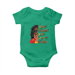 Black Locs Girl Baby Onesie Thick Thighs And Locd Vibes African Melanin Women TS02 Irish Green Print Your Wear