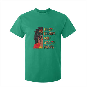 Black Locs Girl T Shirt For Kid Thick Thighs And Locd Vibes African Melanin Women TS02 Irish Green Print Your Wear