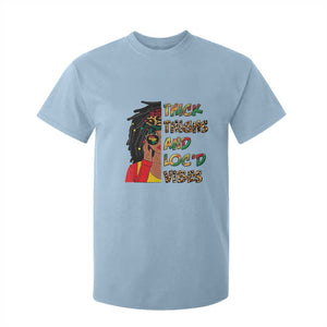 Black Locs Girl T Shirt For Kid Thick Thighs And Locd Vibes African Melanin Women TS02 Light Blue Print Your Wear