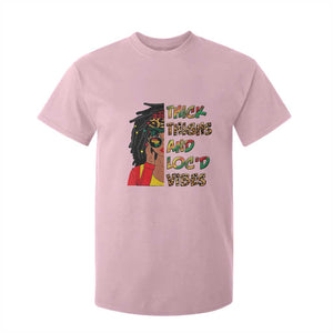 Black Locs Girl T Shirt For Kid Thick Thighs And Locd Vibes African Melanin Women TS02 Light Pink Print Your Wear