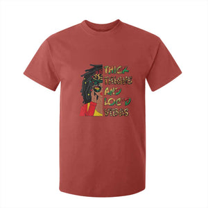 Black Locs Girl T Shirt For Kid Thick Thighs And Locd Vibes African Melanin Women TS02 Red Print Your Wear