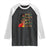 Black Locs Girl Raglan Shirt Thick Thighs And Locd Vibes African Melanin Women TS02 Black White Print Your Wear