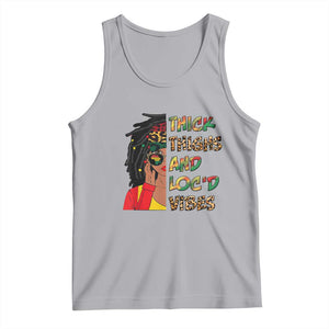 Black Locs Girl Tank Top Thick Thighs And Locd Vibes African Melanin Women TS02 Athletic Heather Print Your Wear