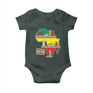 Education Is Freedom Baby Onesie Teach Black History Educated African American TS02 Print Your Wear