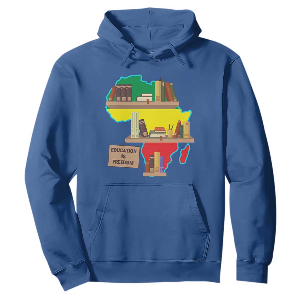 Black History Month Hoodie Educate Teach Black History Educated African American Pride TS02 Royal Blue Printyourwear