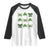 St Patricks Day Coquette Bow Raglan Shirt Lucky Shamrock Aesthetic TS02 White Black Print Your Wear
