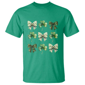 St Patricks Day Coquette Bow T Shirt Lucky Shamrock Aesthetic TS02 Irish Green Print Your Wear
