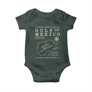 Gulf of Mexico Baby Onesie Golfo De Mexico Historic Map 1672 TS02 Print Your Wear