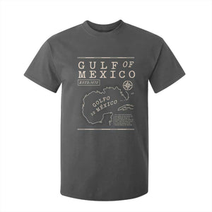 Gulf of Mexico T Shirt For Kid Golfo De Mexico Historic Map 1672 TS02 Dark Heather Print Your Wear