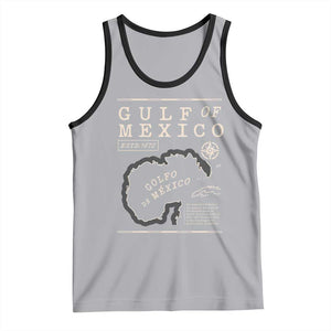 Gulf of Mexico Tank Top Golfo De Mexico Historic Map 1672 TS02 Athletic Heather Black Print Your Wear