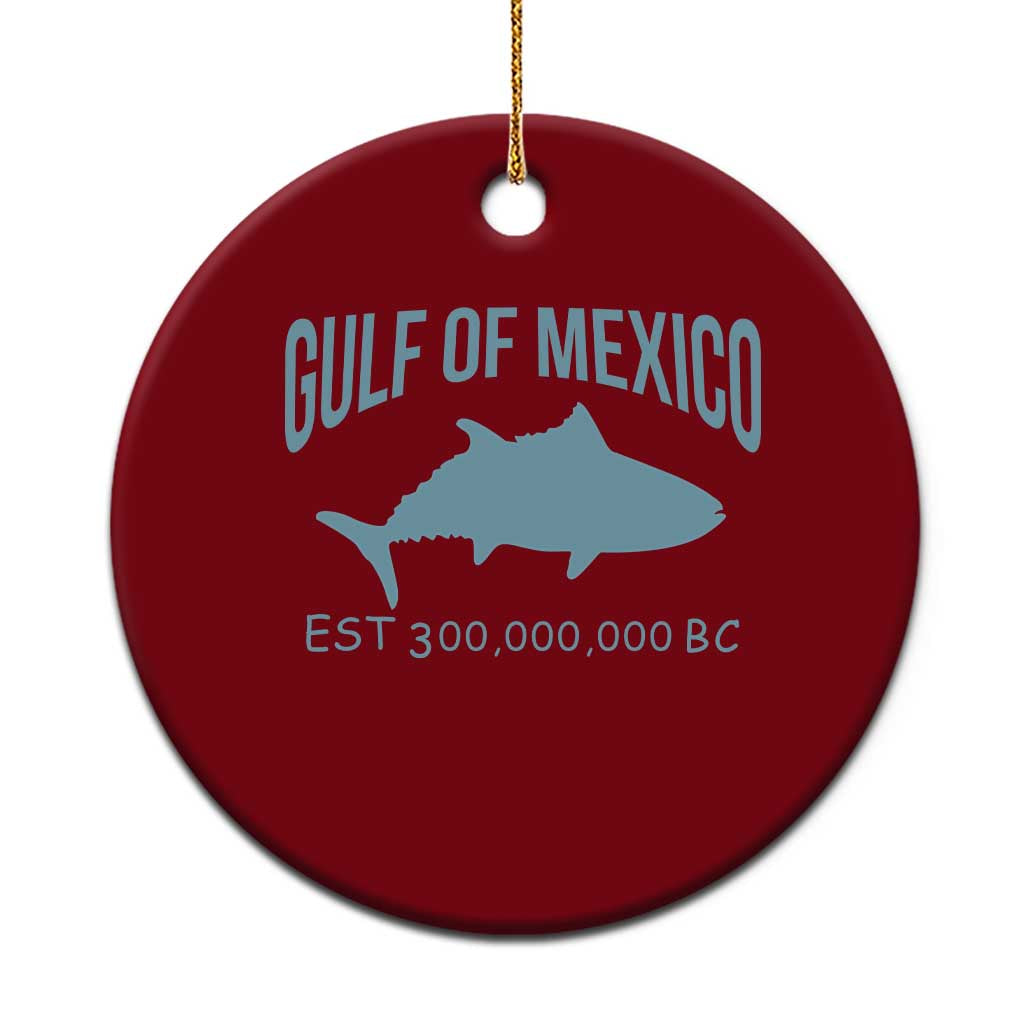 Gulf of Mexico Ceramic Ornament Est 300,000,000 BC Funny Tuna TS02 1pc Red Print Your Wear