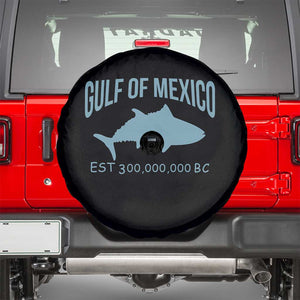 Gulf of Mexico Spare Tire Cover Est 300,000,000 BC Funny Tuna TS02 Black Print Your Wear