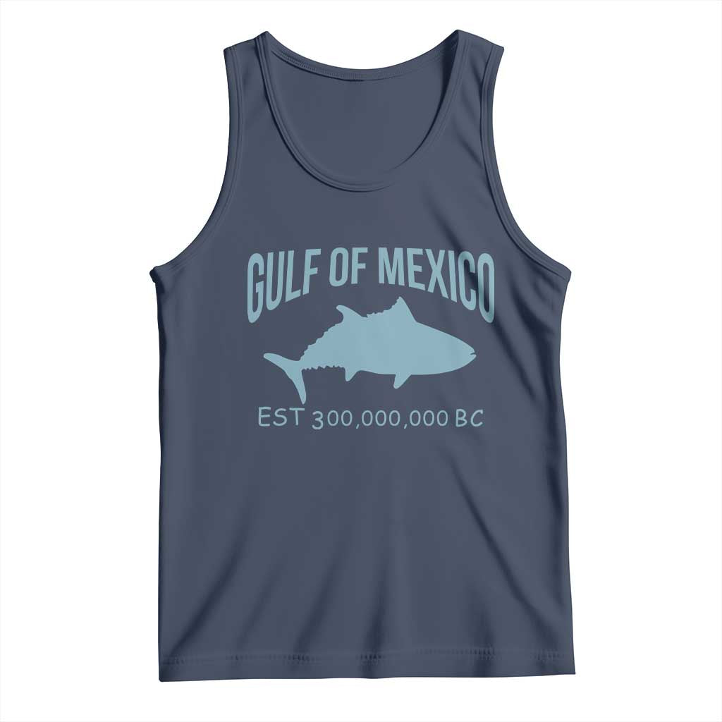 Gulf of Mexico Tank Top Est 300,000,000 BC Funny Tuna TS02 Navy Print Your Wear