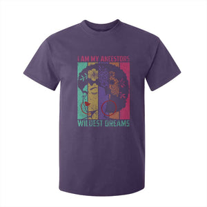 Black History Month Pride T Shirt For Kid I Am My Ancestors Wildest Dreams Woman Retro TS02 Purple Print Your Wear