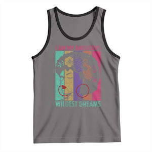 Black History Month Pride Tank Top I Am My Ancestors Wildest Dreams Woman Retro TS02 Deep Heather Black Print Your Wear