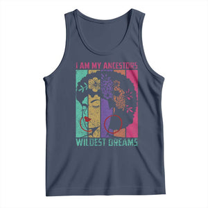 Black History Month Pride Tank Top I Am My Ancestors Wildest Dreams Woman Retro TS02 Navy Print Your Wear