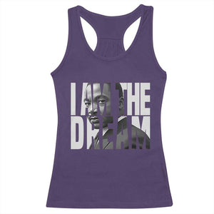 Martin Luther King MLK Day Racerback Tank Top I Am The Dream Black King Power Black History Month TS02 Purple Print Your Wear
