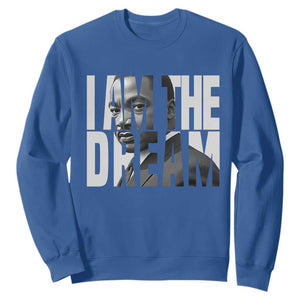 Martin Luther King MLK Day Sweatshirt I Am The Dream Black King Power Black History Month TS02 Royal Blue Print Your Wear