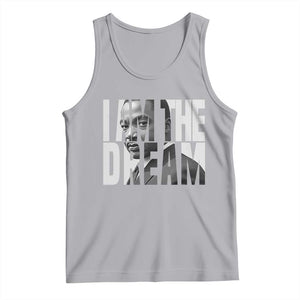 Martin Luther King MLK Day Tank Top I Am The Dream Black King Power Black History Month TS02 Athletic Heather Print Your Wear
