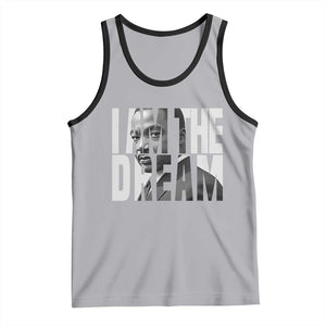 Martin Luther King MLK Day Tank Top I Am The Dream Black King Power Black History Month TS02 Athletic Heather Black Print Your Wear