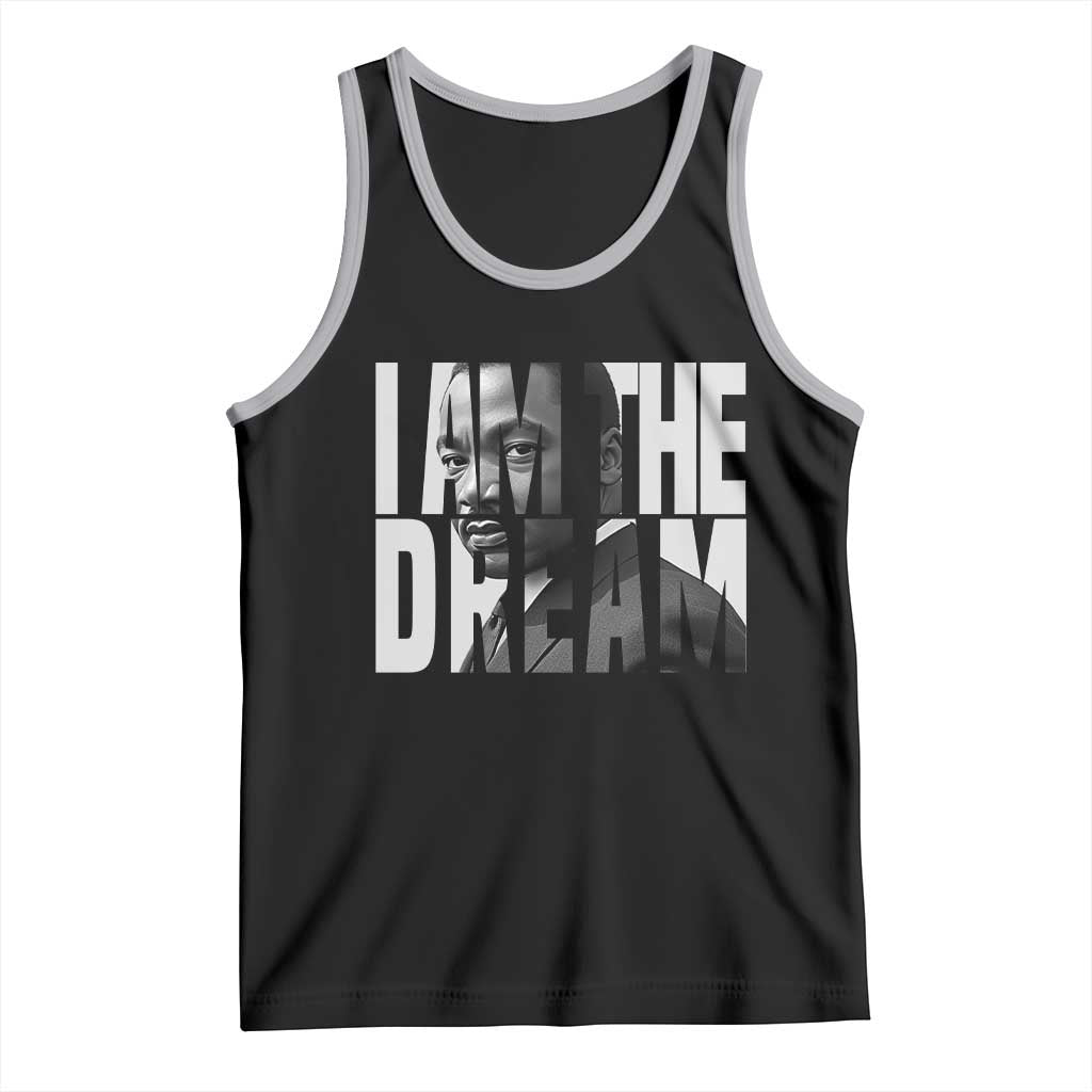 Martin Luther King MLK Day Tank Top I Am The Dream Black King Power Black History Month TS02 Black Athletic Heather Print Your Wear