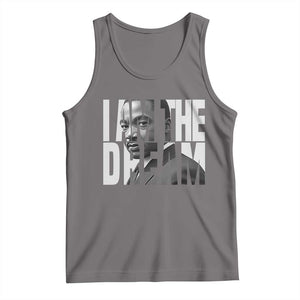 Martin Luther King MLK Day Tank Top I Am The Dream Black King Power Black History Month TS02 Deep Heather Print Your Wear