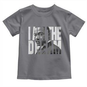 Martin Luther King MLK Day Toddler T Shirt I Am The Dream Black King Power Black History Month TS02 Charcoal Print Your Wear