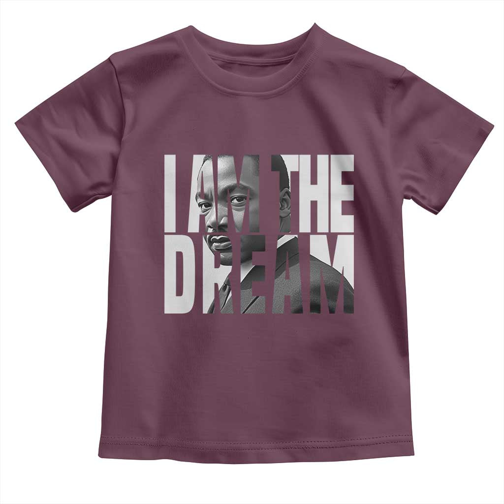 Martin Luther King MLK Day Toddler T Shirt I Am The Dream Black King Power Black History Month TS02 Maroon Print Your Wear