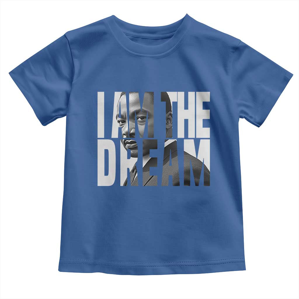 Martin Luther King MLK Day Toddler T Shirt I Am The Dream Black King Power Black History Month TS02 Royal Blue Print Your Wear