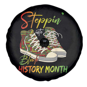 Stepping Into Black History Month Spare Tire Cover Sneakers TS02 Print Your Wear