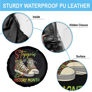 Stepping Into Black History Month Spare Tire Cover Sneakers TS02 Print Your Wear