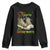 Stepping Into Black History Month Youth Sweatshirt Sneakers TS02 Black Print Your Wear