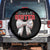 Baseball Sister Spare Tire Cover Soft Ball Game Day Dripping Ice Cream Coquette Bow TS02 No hole Black Print Your Wear