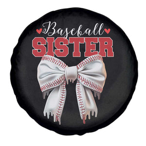 Baseball Sister Spare Tire Cover Soft Ball Game Day Dripping Ice Cream Coquette Bow TS02 Print Your Wear