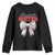 Baseball Sister Youth Sweatshirt Soft Ball Game Day Dripping Ice Cream Coquette Bow TS02 Black Print Your Wear