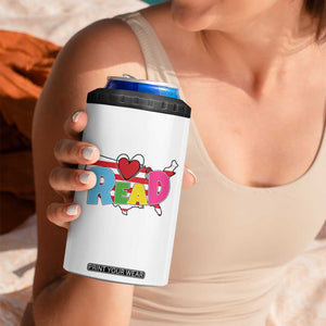 Read Lover America Map 4 in 1 Can Cooler Tumbler National Reading Month Bookish Book Lovers TS02 Print Your Wear