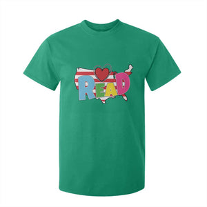 Read Lover America Map T Shirt For Kid National Reading Month Bookish Book Lovers TS02 Irish Green Print Your Wear