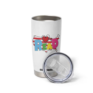 Read Lover America Map Tumbler Cup National Reading Month Bookish Book Lovers TS02 Print Your Wear