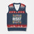 Floral Resist V-Neck Knit Sweater Vest Not My President Not My Voice Not My Values Not My Beliefs TS02 Navy Red Print Your Wear